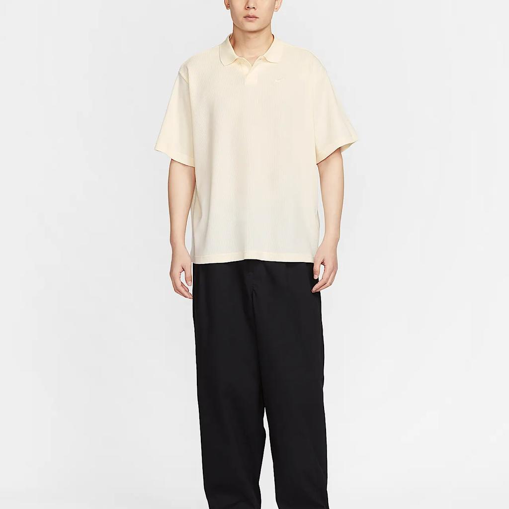 Nike Club Oversized Fashionable Versatile Short Sleeve T-Shirt Men Tops Light-Ivory IF0377110