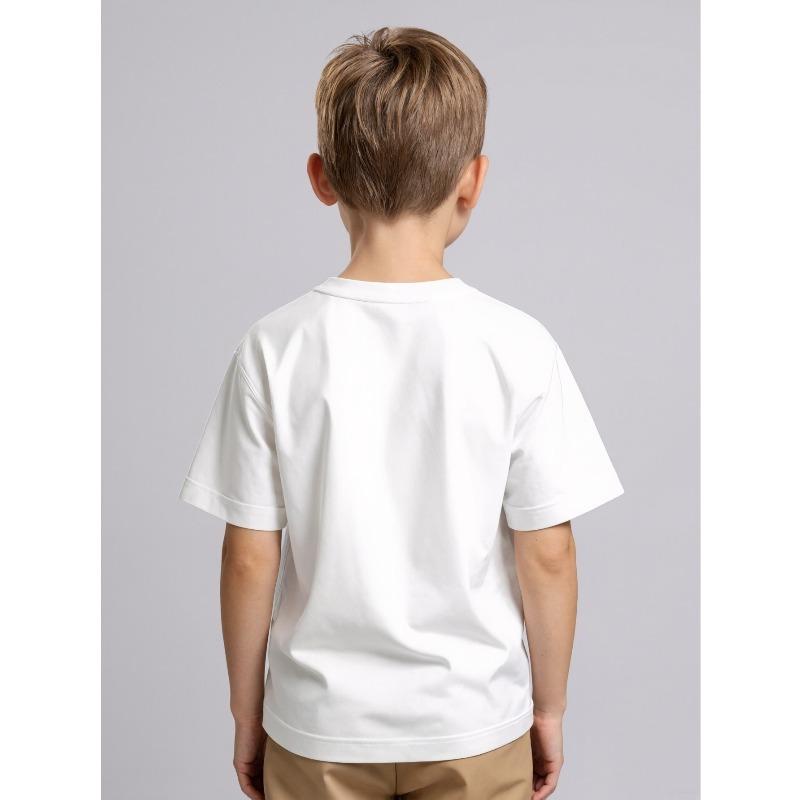 Europäische Größen Jungen T-Shirt Druck Design Kunst, Ideal für Outdoor-Aktivitäten, Weiches Gestricktes Oberteil, Bequem Und Atmungsaktiv, Geeignet für den Sommer