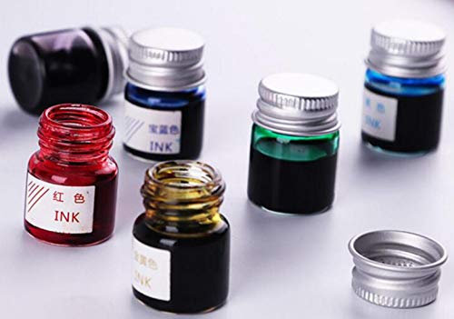 [narunaru] Aluminum Cap Mini Glass Bottles, 10ml Capacity, 22mm X 50mm, Set of 40, Glass Bottles with Screw Caps