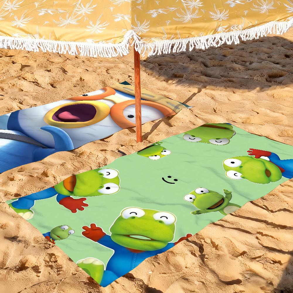 Cartoon cute P-PoroRos Towel Drying Bath Towel Applicable To Light Swimming Camping Yoga Beach Out