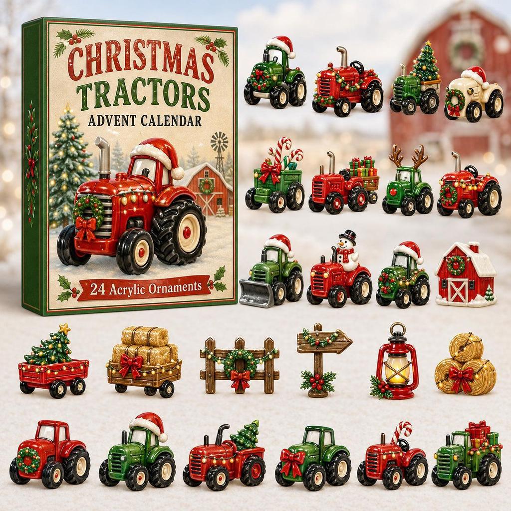 Transportation Advent Calendar With Acrylic Material For Holiday Gift And Kids Play