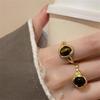 Tiger's Eye Stone Open Ring Temperament Niche Design Light Luxury Index Finger Ring Fashion Gold Ring