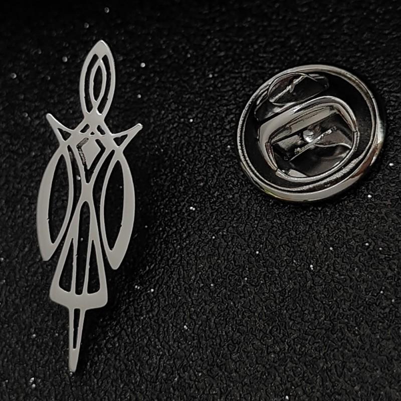

Geometric Elf Fairy Brooch Cufflinks Dual-use Creative Personality High-end Sense Niche Suit Jacket Accessories 14k