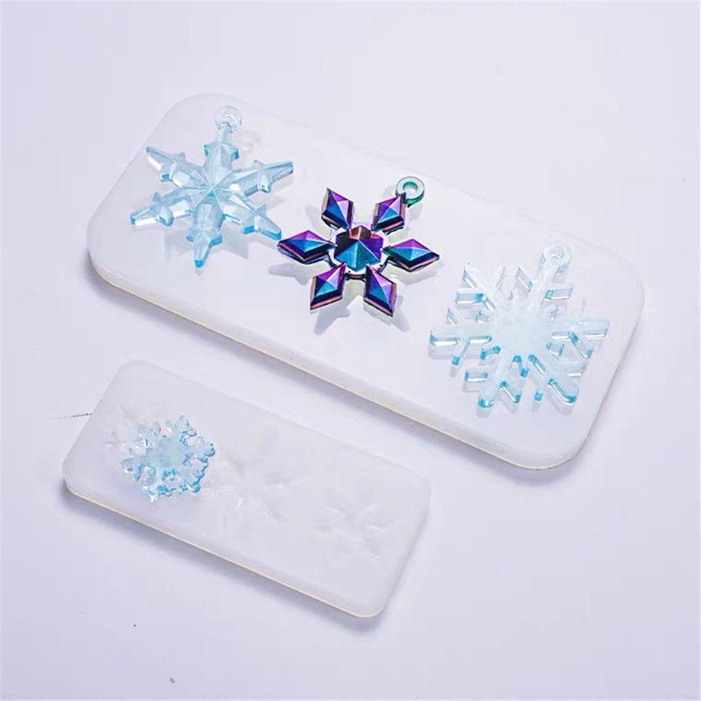 Hanging Home Decoration Christmas Gift Snowflake Resin Molds Epoxy Resin Mold Silicone Pendant