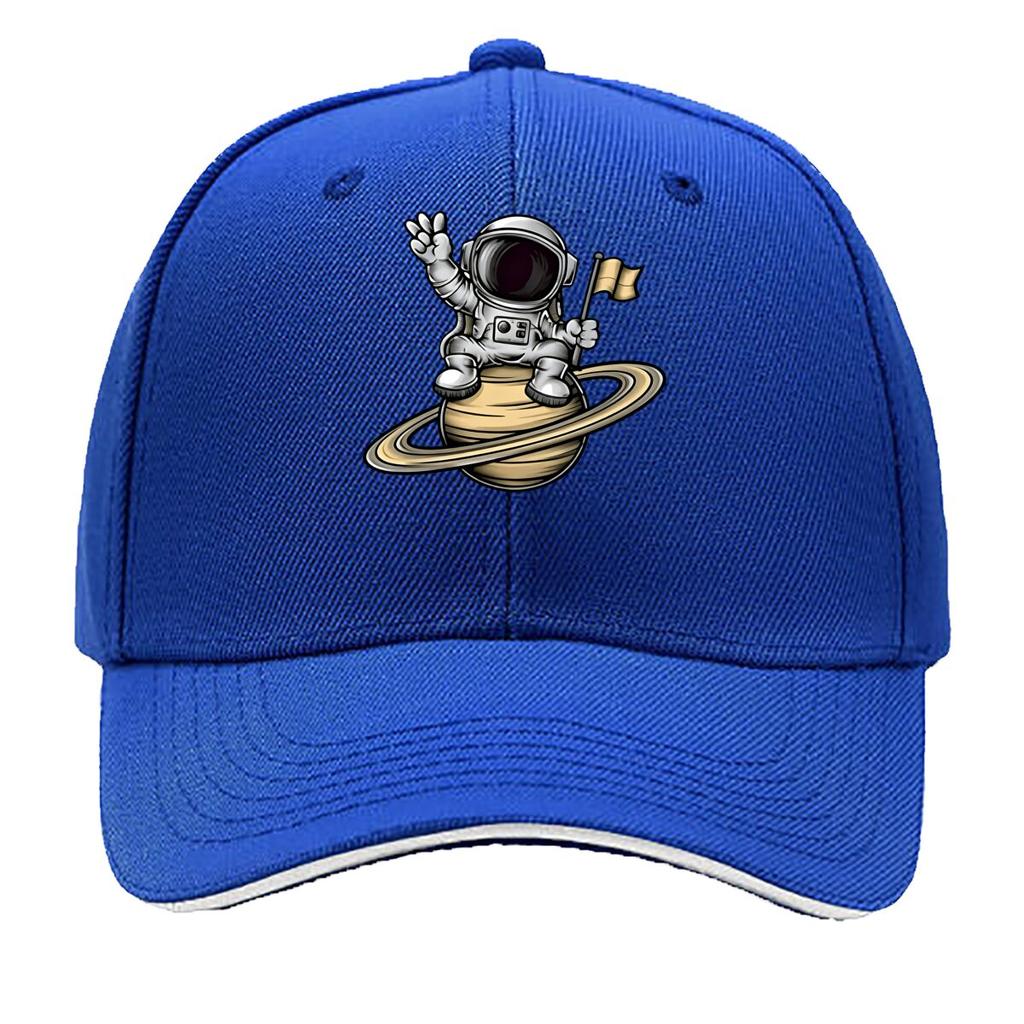 Unisexs Vintage Astronaut Print Adjustable Hat Casual Fashion Accessory Lightweight Hand Wash Only Sandwich Baseball Cap