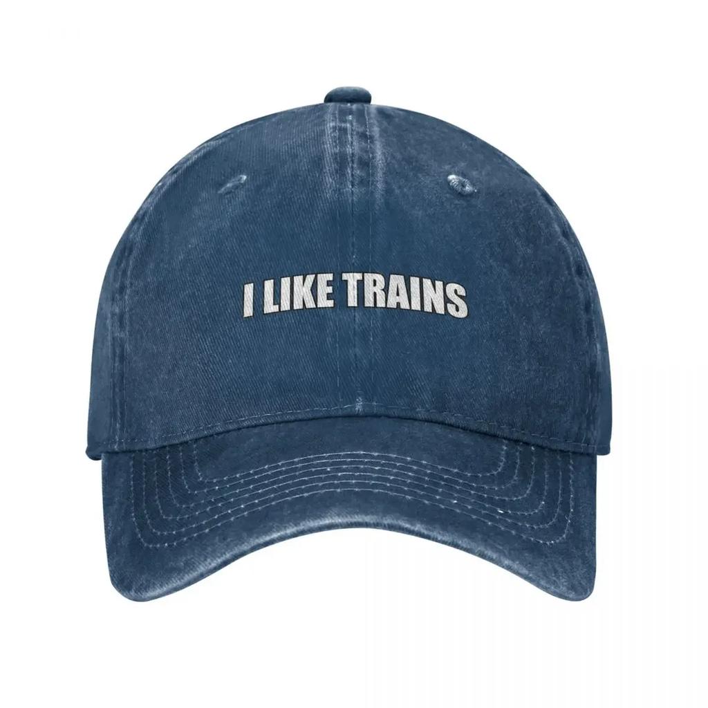 I Like Trains Baseball Cap Funny hats fashionable designer cap Fashion Beach FeUnisex Unisexs