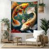 Fish Wall Decor Tapestry Art For Pet Memorial Birthdaywedding Party Backdrop Family Gift