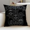 Cushion Cover Cushion Cover Pillowcase, Anti-Mite Invisible Zipper, Linen Sofa Cushion A-Avenged S-Sevenfold
