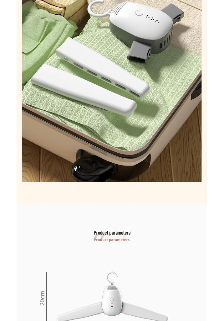 Electric Folding Portable Clothes and Shoe Drying Rack with Deodorizing Function