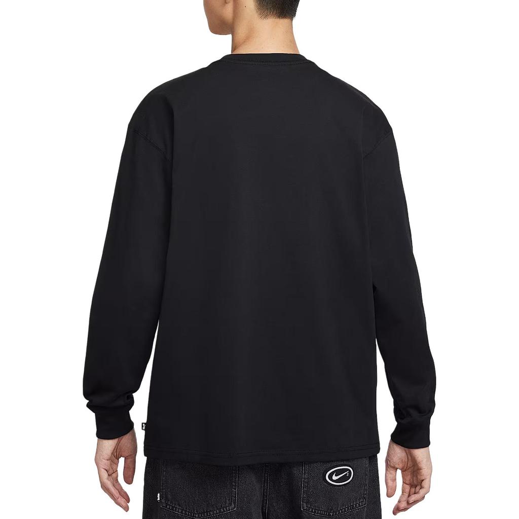 Nike SB FW25 Letter Comfortable Simple Skateboard Long Sleeve T-Shirt Men Tops II5313-010