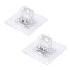 Strong Clip On Curtain Hook Set Strong ABS Plastic Removable Auto Adhesive Hook Fit Most Standard Rod Easy