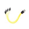 Multi Device Charging Cord Male USB to Multi Male Type C Port Power Sypply Cable Wire Line Support Quick Charging