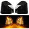 2PCS Dynamic Turn Signal Light Left and Right Sequential LED Side Mirror Lamps Smoke Cover Lens for 68302828AA 68302829AA Compatible with 2010-2018
