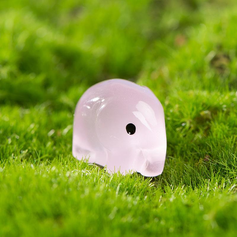 

Микро-ландшафтное украшение, мультяшный милый светящийся слон, украшение из смолы, садовый горшок, офисное настольное ландшафтное украшение 10pcs фиолетовый