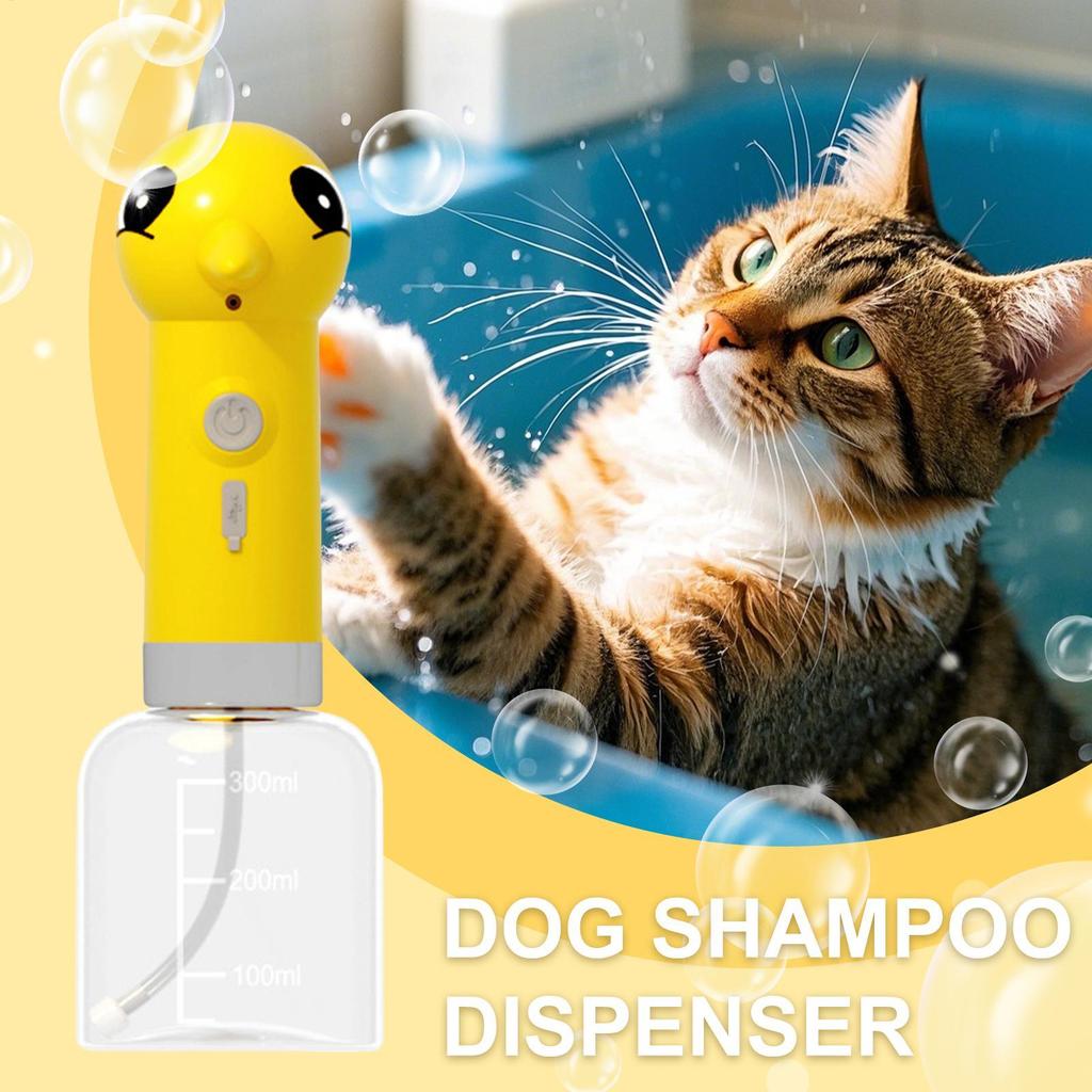 Dog Foaming Soap Dispenser Gentle Shampoo Foamer For Pet Clog-Resistant Pet Soap Dispenser For Home Bathtub Garden Camping