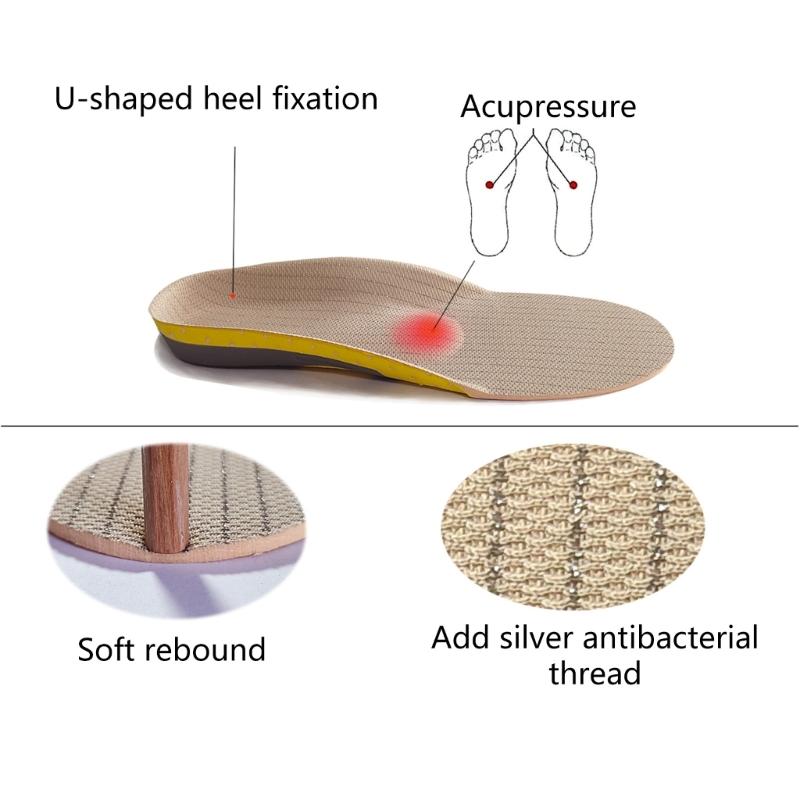 Orthopedic Insoles Orthotics Flat Foot Health Sole Pad for Shoes Insert Arch Support Pad for Plantar Feet Care Insoles