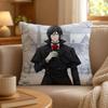 Anime Black Butler Gothic Art Cushion Cover Personalized Short Plush Soft Bedroom Sofa Home Decor Gift