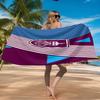 Burnley Football Club Strandtuch Mikrofaser Strandtuch, Leicht und Schnelltrocknend, für Sommerreisen, Schwimmbad Fan Geburtstagsgeschenk