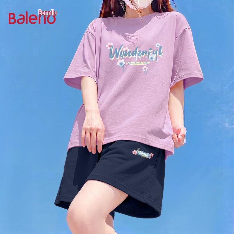 Baleno Women s Cotton Short Sleeve & Shorts Set S