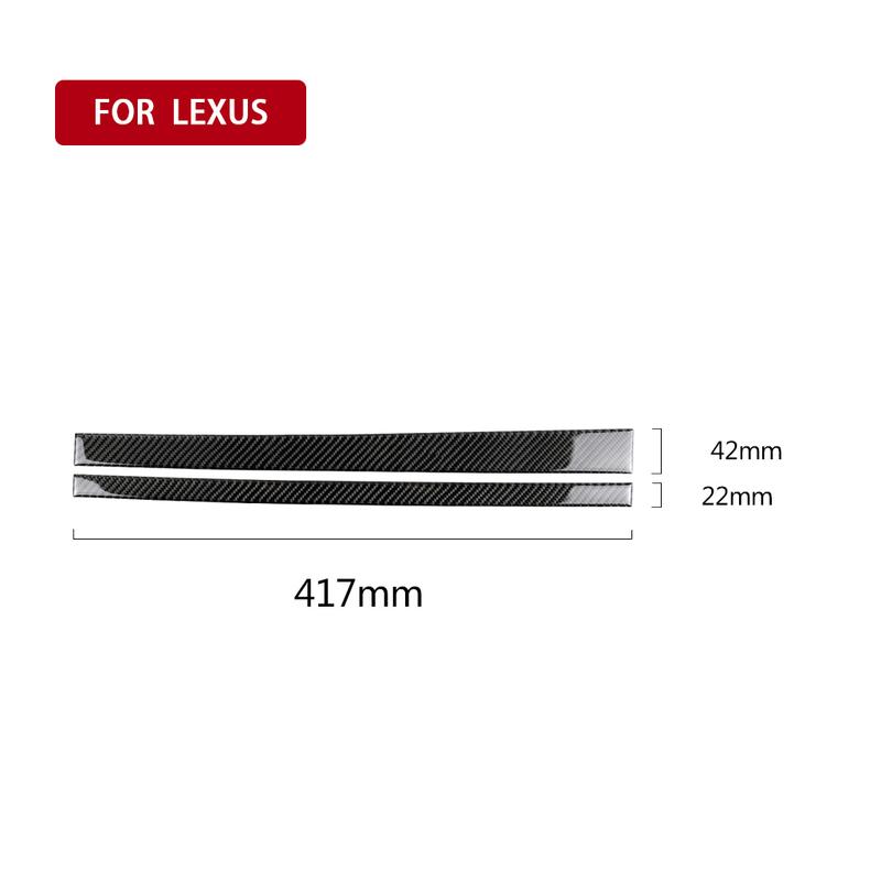 Carbon Fiber Car Accessories Dashboard Storage Panel Modified Interior Cover Sticker Trim For Lexus IS250 IS350 300H 2013-