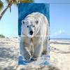 Polar Bear Print Beach Towel Patterned Sunscreen And Windproof Suitable For Swimming Pool Camping Travel