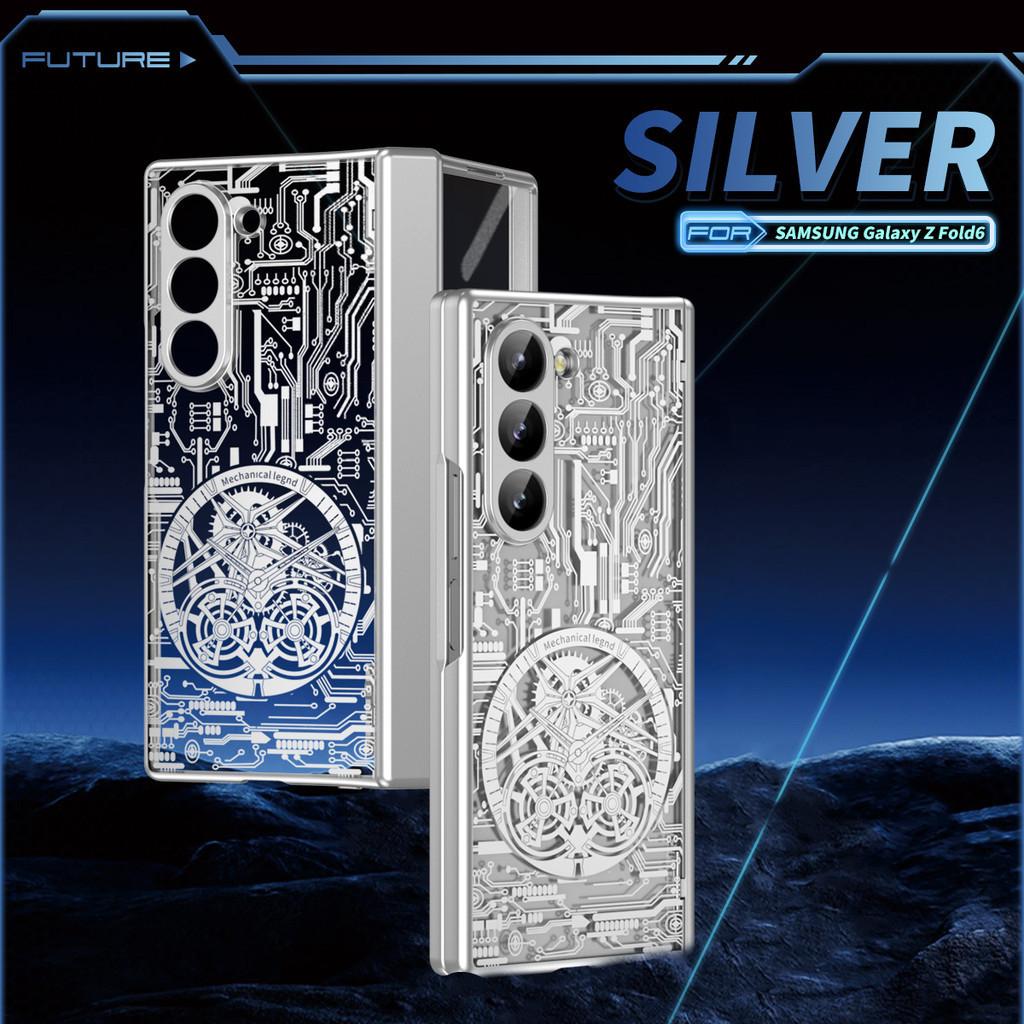Mechanische Legende Plating Fall für Samsung Galaxy Z Falten 6 5 4 3 2 5G Telefon Abdeckung Scharnier Klapp Metall