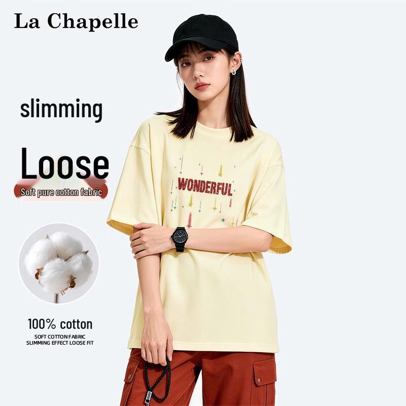 La Chapelle Unisex Pure Cotton Short Sleeve T-Shirt XL