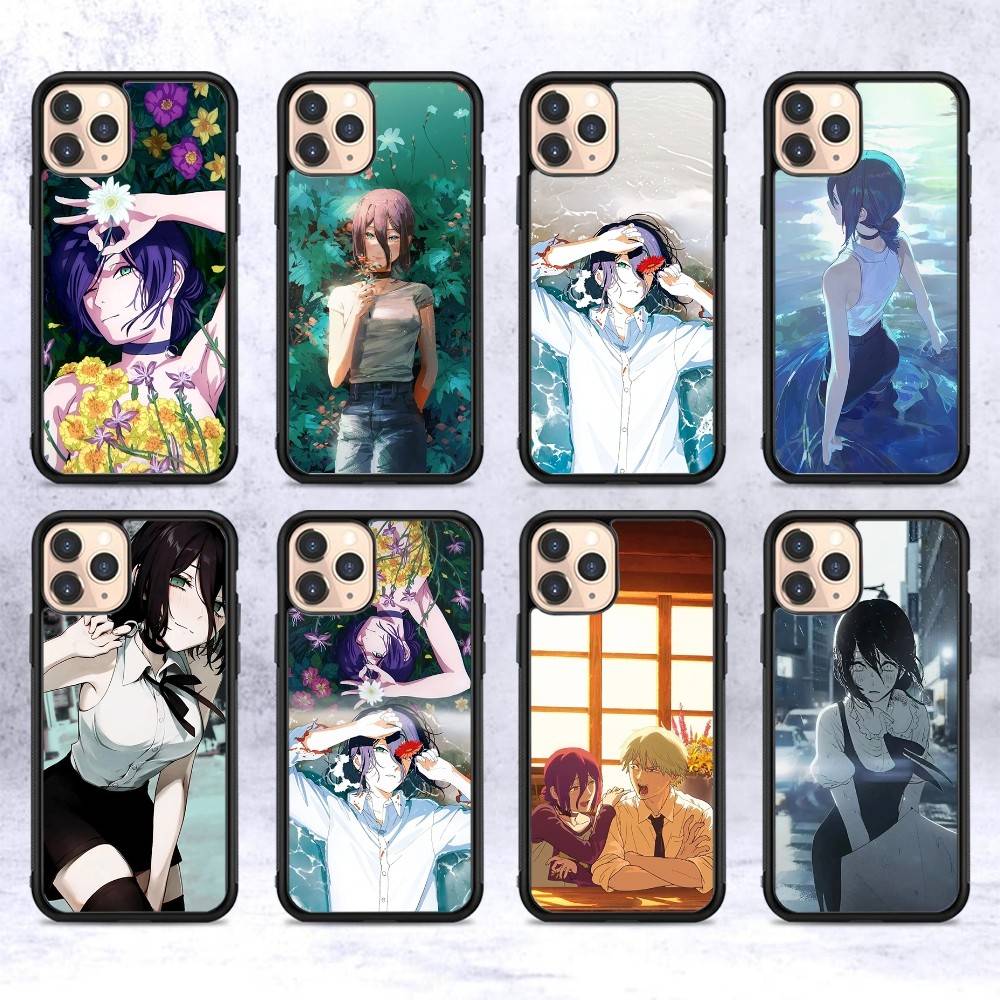 Anime C-Kettensägen-M-Mann Handyhülle Für iphone 11 12 13 14 15 Pro Max 17 16 Plus Harte PC+TPU Rückseite