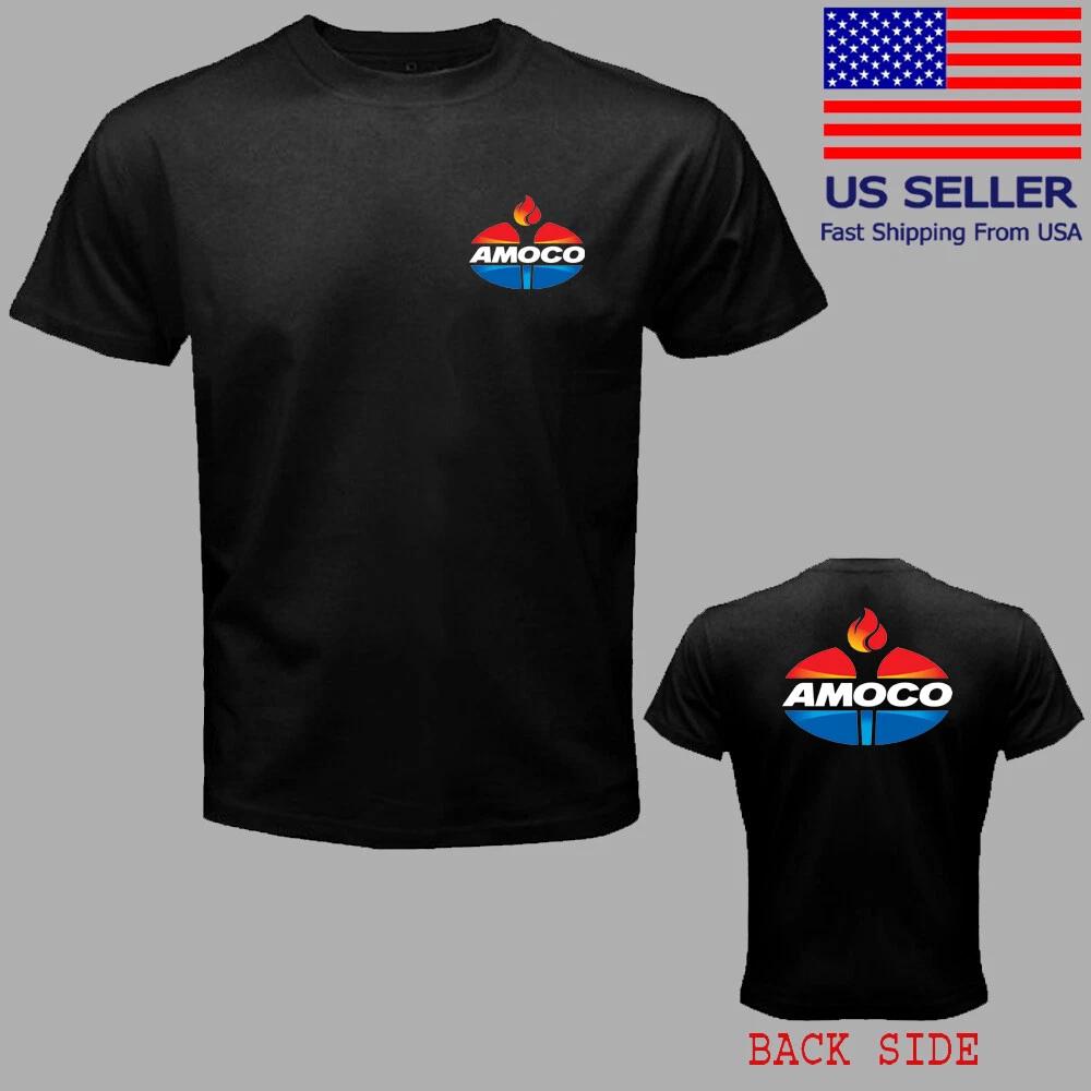 

Amoco Oil Men s Black T-Shirt Tee Top Unisex XL