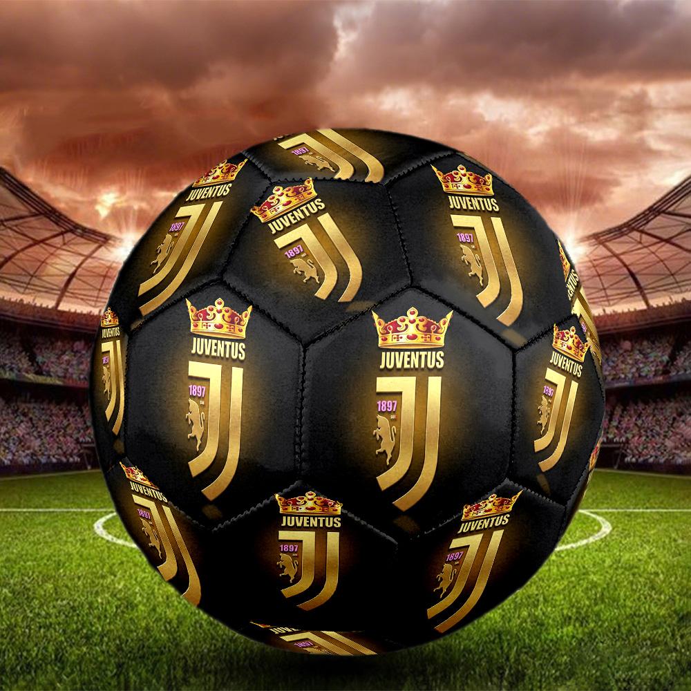 Juventus F.C. teamIndoor Soccer Ball Colorful All Ages Machine Stitched PVC Competition Ready Durable High-Bounce