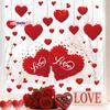 Valentine's Day Heart Shaped Wall Window Stickers Festive Party Decorations for Home Shop Restaurant Create Romantic Atmosphere
