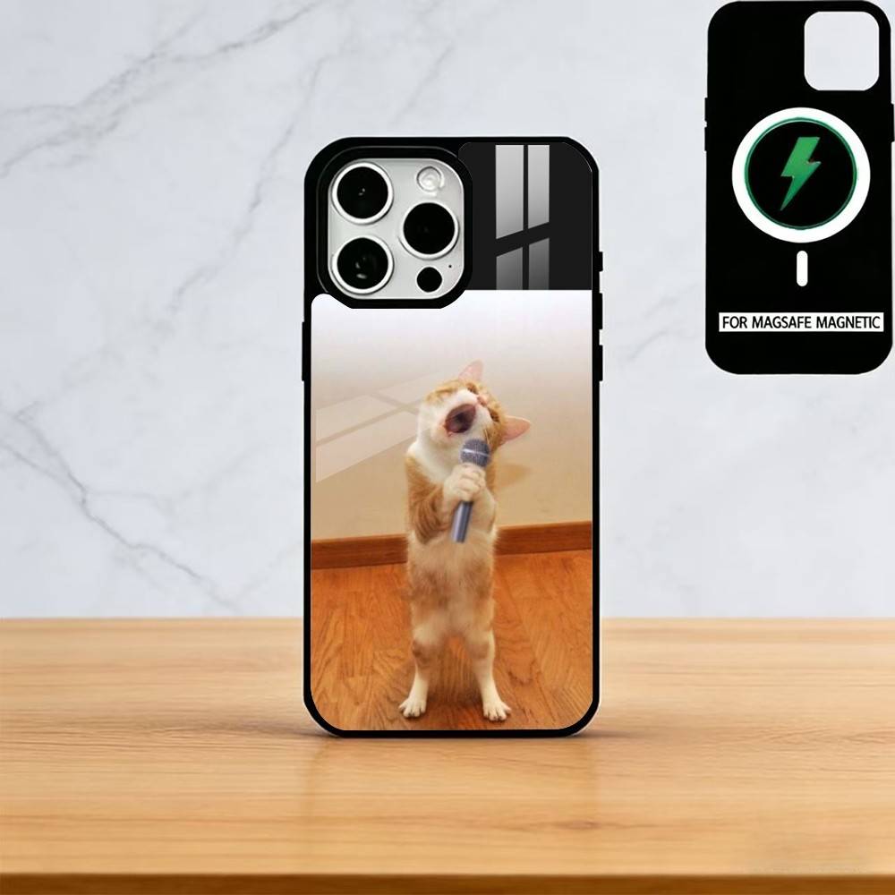 Pet Cat Funny memes Phone Case For iPhone17,16,15,14,13,12,11 Plus,Pro Magnetic with Magsafe Wireless Charging