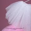 Girls' White Sequin Tutu Ballet Skirt for Dance