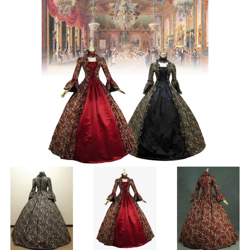 Stunning Victorian Style Party Dress For Women In Multiple Vibrant Colors