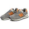 New Balance Nb 574 Comfortable Retro Leather Low-Top Marathon Running Shoes Unisex sneaker Gray Orange ML574PM2