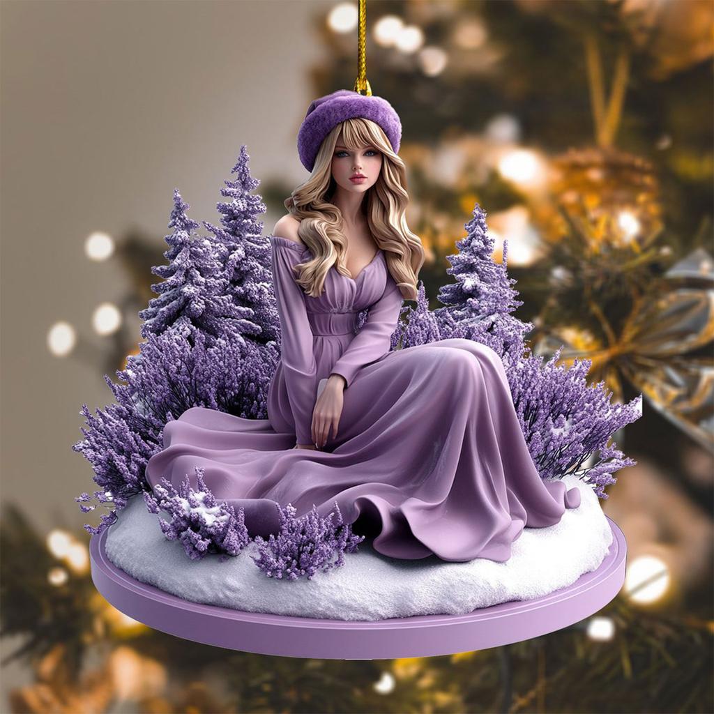 Décoration de sapin de Noël en acrylique 2D, décoration d'arbre de Noël, décoration suspendue de Noël, décoration de la maison