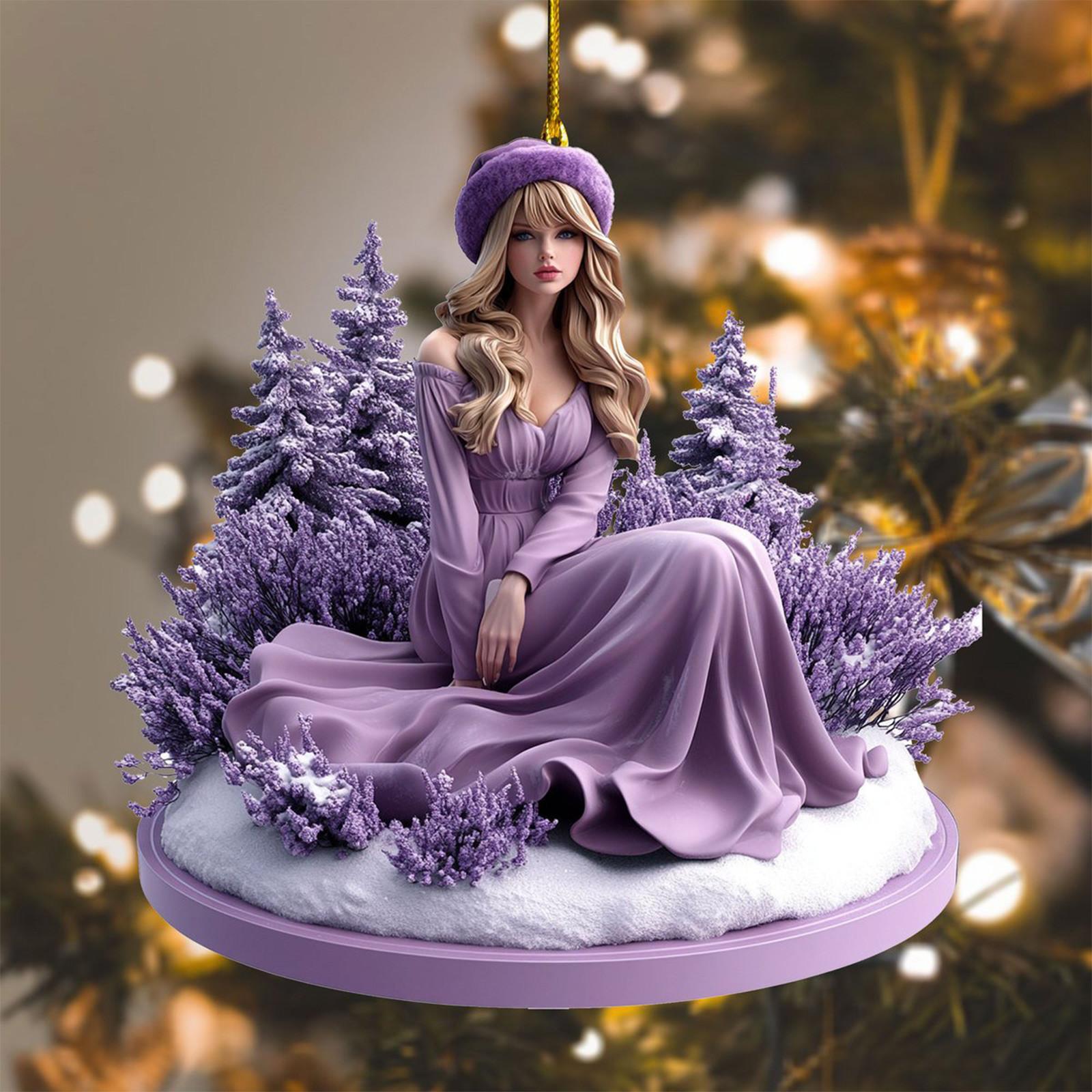 

2D Акриловая подвеска на елку, Украшение на елку, Рождественские подвесные украшения, Украшения для дома One Size