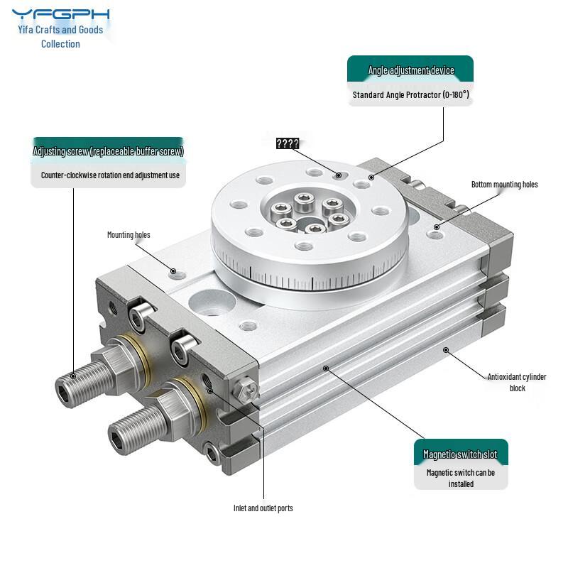 YFGPH MSQB-10A Rotary Air Cylinder