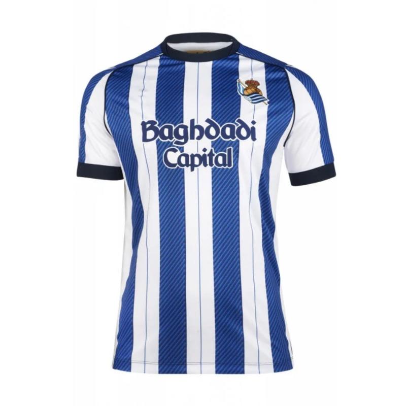 Beach surfing Real Sociedad Home and Away Footbool Jersey T-shirt Comfortbale T-shirt Same L
