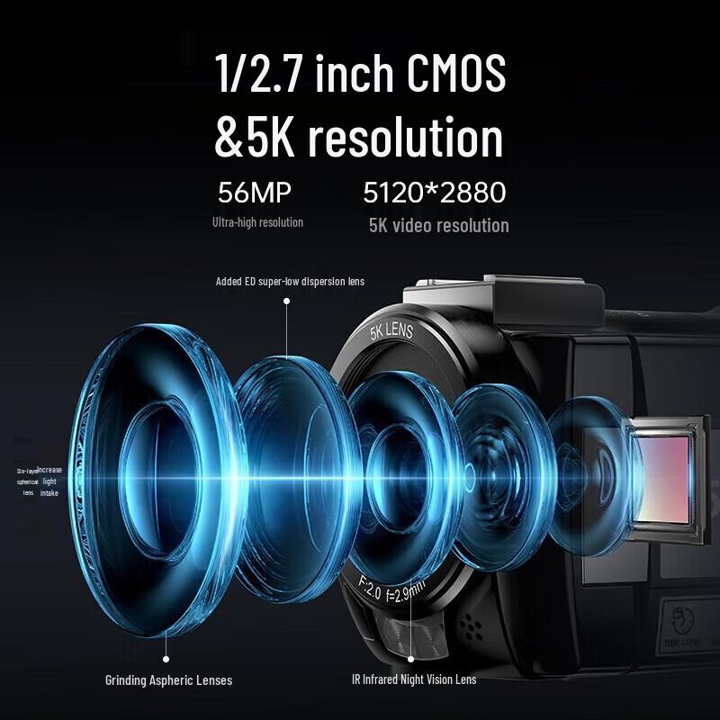ORDRO AE20 5K Ultra HD Handheld Camcorder (CN version)