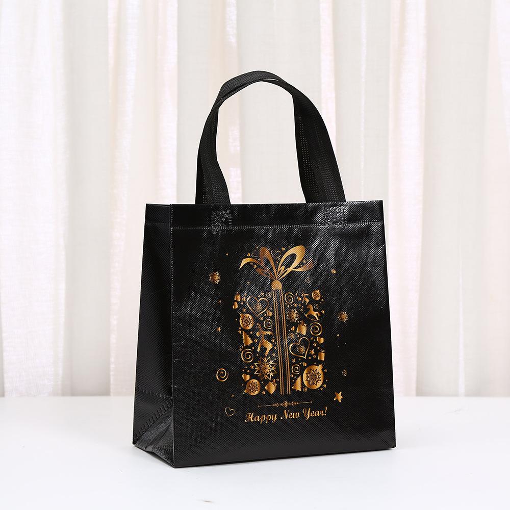 StoBag black gold christmas theme gift bags for sweets luxury designer bags festive holiday candy treat party favor tote