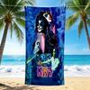 1Pc Kiss Band Concert Poster Beach Towel Quick Dry Multiuse For Beach Pool Gym Yoga Home Travel Christmas Halloween Xmas Gift L1341