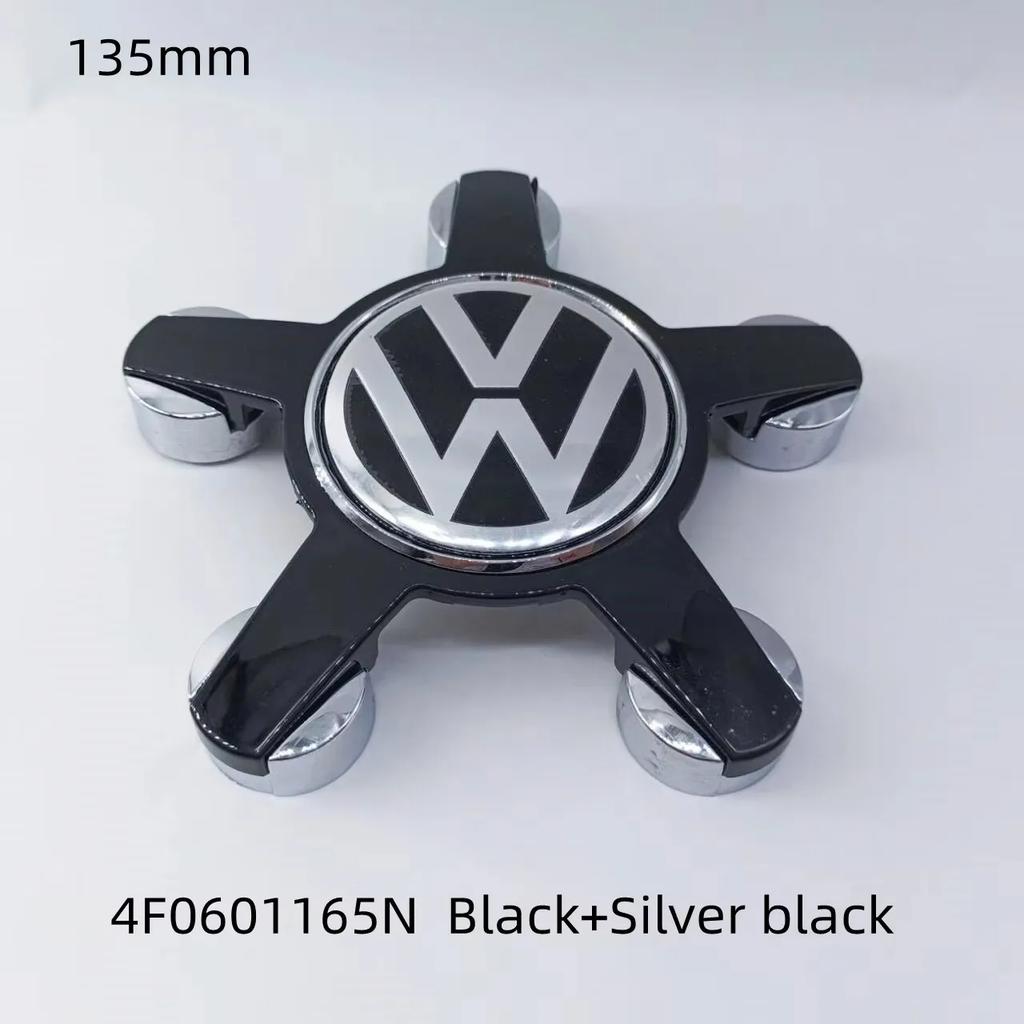 For VW Volkswagen Jetta MK5 Golf 4pcs 135mm Volkswagen Golf Polo Car Wheel Center Caps 5Pins Rim Hub Cover Hubcap Logo Badge Emb