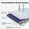 Car Windshield Snow Cover Thickened Insulated Front Window Snow Protector Winter Frost Shield with Side Mirror Covers and Adjustable Straps
