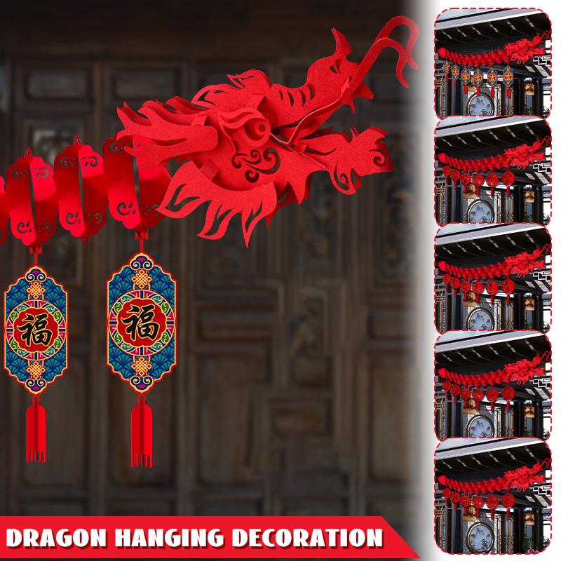 Chinese New Year Dragon Ceiling Decor New Year Party Lunar Year Ornament For Shops Restaurant Party Decor Hanging Ornaments
