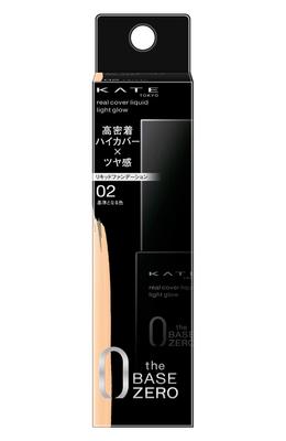 KATE Real Cover Liquid (Light Glow) 02 Foundation Standard Color 30 Milliliters (x 1)