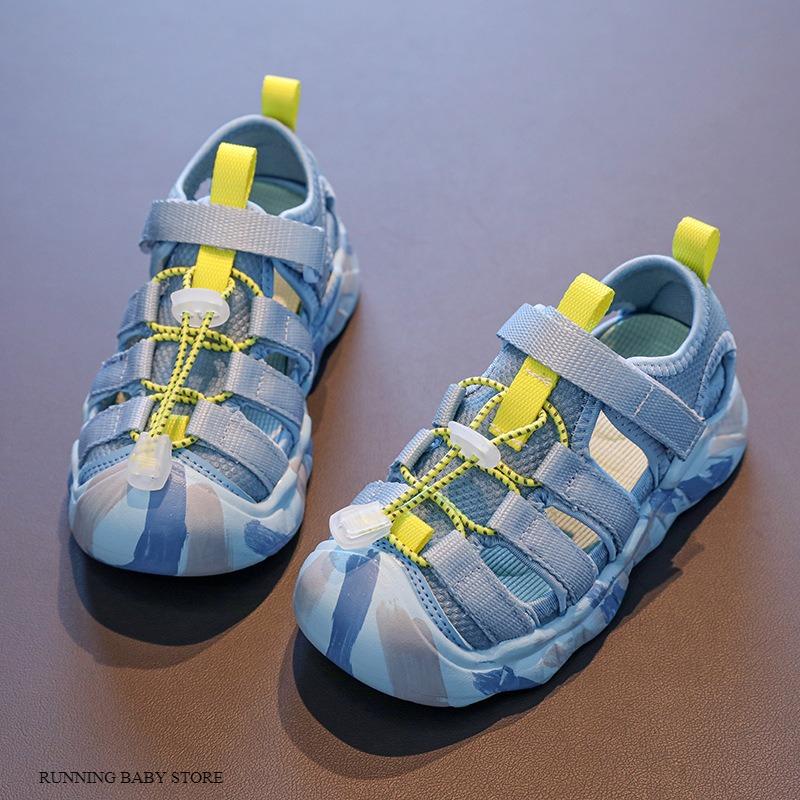 Neutrals and Bright Hues Children Canvas Sandals Girls Boys Water Shoes Quick-drying Kids Sports Shoes Patchwork Sneaker