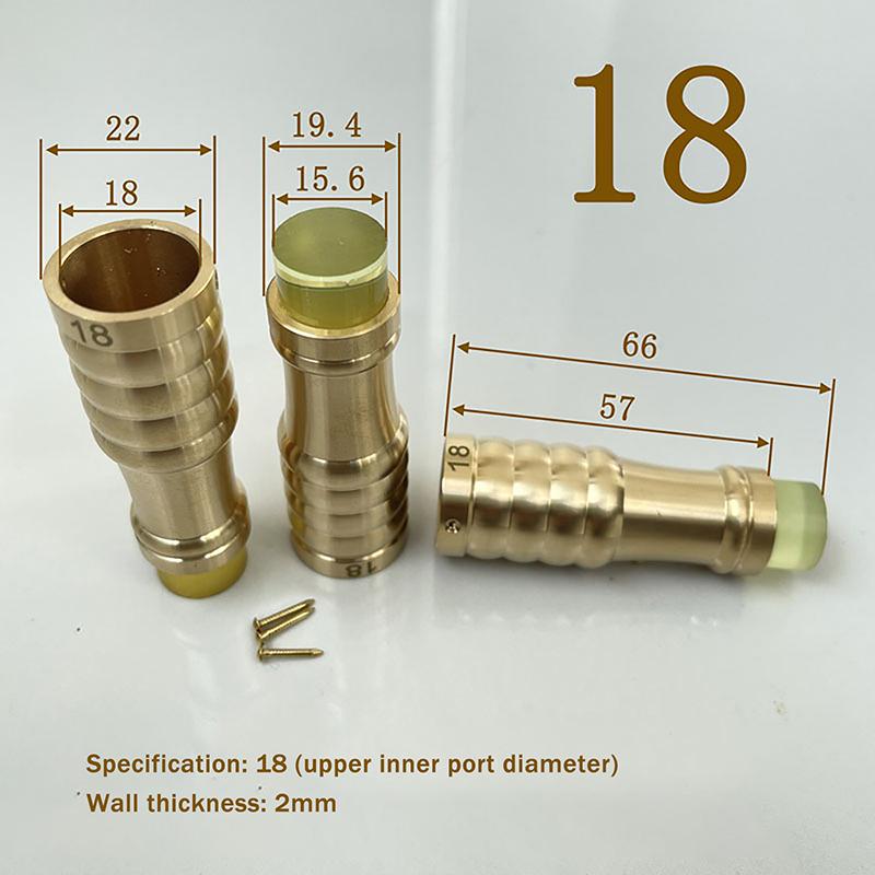 1PCS 10/16/18/20/25 Brass Cane Crutch Tip With Anti-Skid Rubber Pad For Hiking Pole Chair Leg Feet Replacement