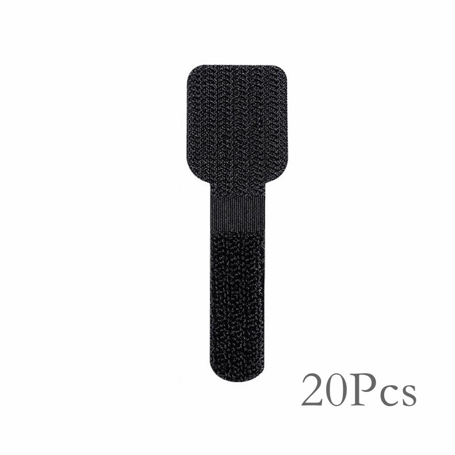 10/20Pcs Releasable Cable Organizer Ties Mouse Earphones Wire Management Nylon Cable Ties Reusable Loop Hoop Tape Straps Tie