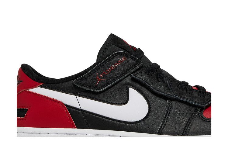 Men's Sneakers Nike Jordan 1 Low FlyEase Black White Gym Red Black/White/Gym Red